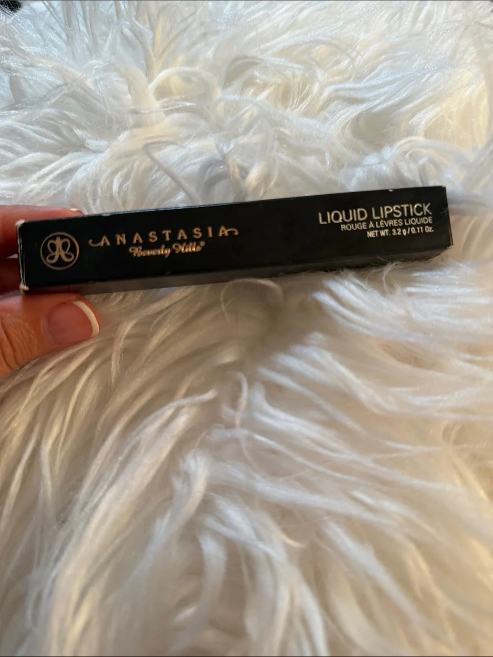 Anastasia Black Liquid Lipstick Box with Gold Lettering